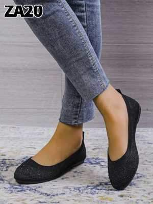 Balerinki damskie 7AZA20.BLACK (36/41,12par)