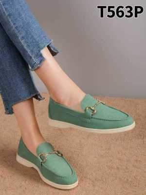 Mokasyny damskie 7AT563.GREEN (36/41,12par)