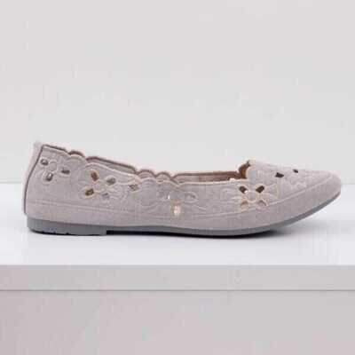 Balerinki damskie F20-6.GREY (36/41,12par)