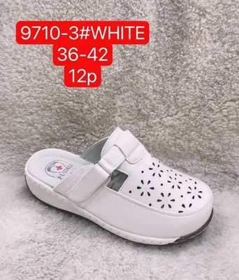 Klapki damskie 7A9710-3.WHITE (36/42,12par)