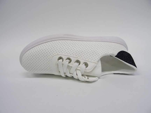 Buty sportowe damskie 7A36802-81.WHITE/BLACK  (36/41,12par)