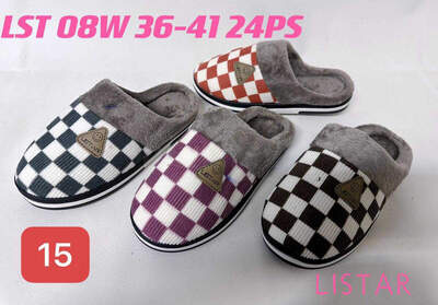 Kapcie damskie   7ALST08W.MIX  (36/41,24par)