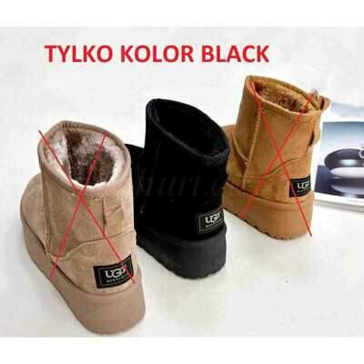 Botki damskie ocieplane   7AT315-1.BLACK   (36/41,12par)