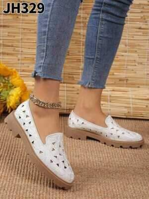 Balerinki damskie 7AJH329.WHITE (36/41,12par)