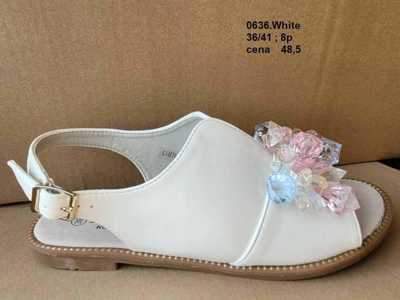 Sandały damskie 7A0636.WHITE (36/41,8par)