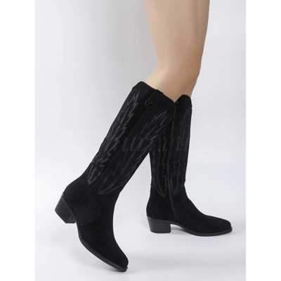 Kozaki damskie ocieplane KE210.BLACK (36/41,12par)