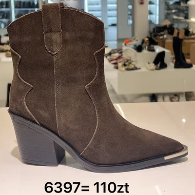 Botki damskie ocieplane 6397.BROWN (36/41,12par)