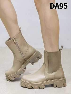 Botki damskie 7ADA95.BEIGE Ocieplane (36/41,12par)