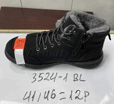 Trzewiki męskie 9A3524-1.BLACK (41/46,12par)