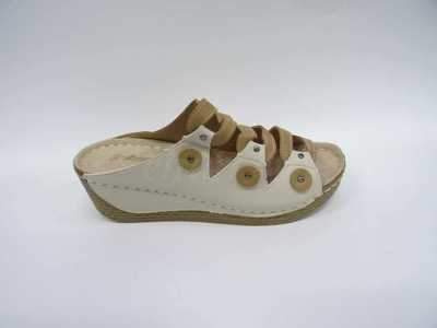Klapki damskie 7AH8013-1.KHAKI/BEIGE (36/41,12par)