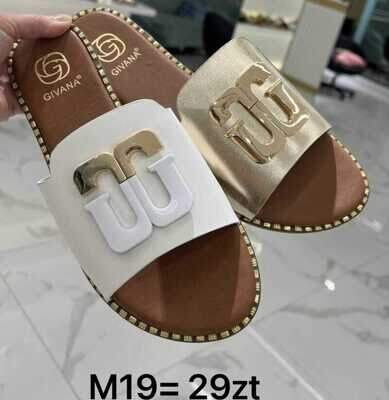 Klapki damskie 7AM19.KOLORDOWYBORU (36/41,12par)