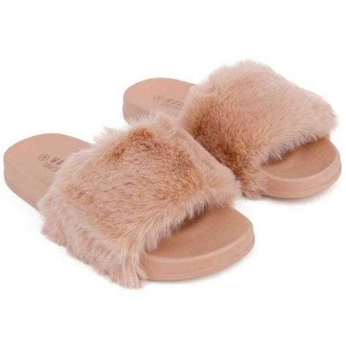 Klapki damskie HN52-14.CAMEL (36/41,12par)