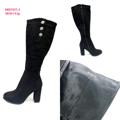 Kozaki damskie ocieplane  7AMD7327-1.BLACK  (36/41,12par)