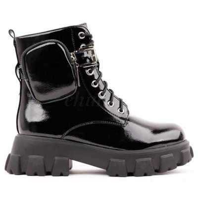 Botki damskie RM12M-2.BLACK Ocieplane (36/40,8par)