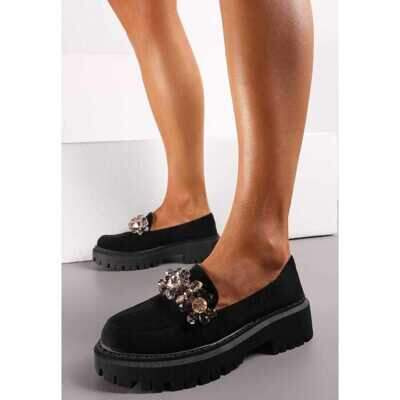 Półbuty damskie   7AH8-308.BLACK    (36/41,12par)