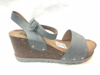 Sandały damskie D500H-4.GREY (36/41,8par)