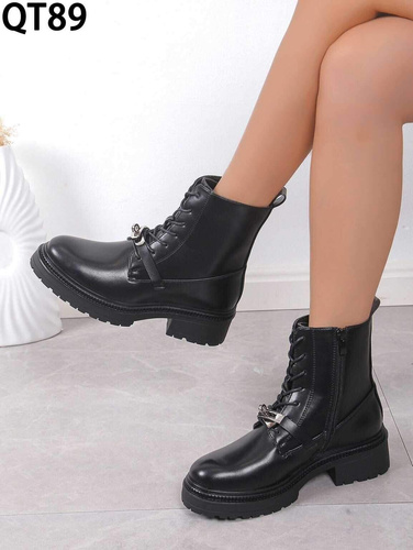 Botki damskie 7AQT89.BLACK Ocieplany (36/41,12par)