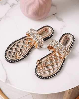 Klapki damskie 7ASK65.GOLD (36/41,12par)