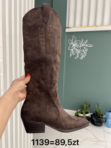 Kozaki damskie 1139.BROWN (36/41,12par)