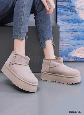 Botki damskie  7AHY875-39.BEIGE  (36/41,12par)