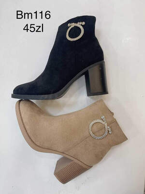 Botki damskie ocieplane 7ABM116.KOLORDOWYBORU (36/41,12par)