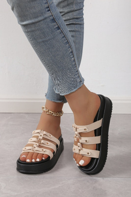 Klapki damskie CK305.BEIGE (36/41,12par)