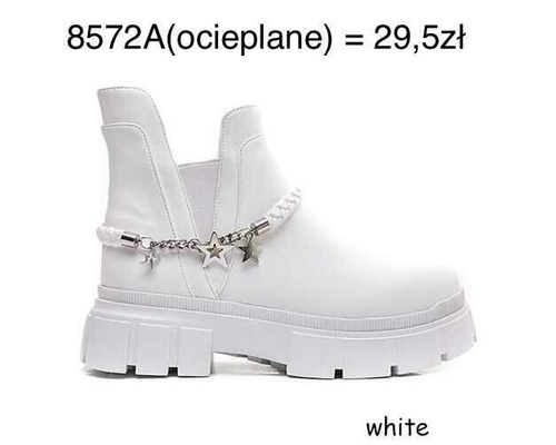 Botki damskie 7A8572A.WHITE (36/41,12par)