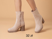 Botki damskie HQ343.BEIGE (36/41,12par)