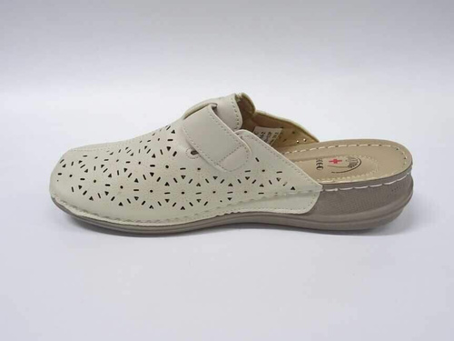 Klapki damskie 7AC2316-2.BEIGE   (36/42,12par)