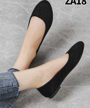 Balerinki damskie 7AZA18.BLACK (36/41,12par)