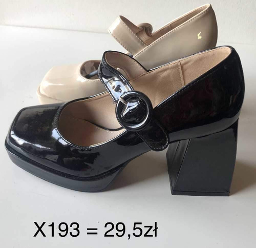 Czółenka damskie 7AX193.BLACK, BEIGE (36/41,12par)