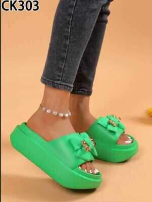 Klapki damskie 7ACK303.GREEN (36/41,12par)