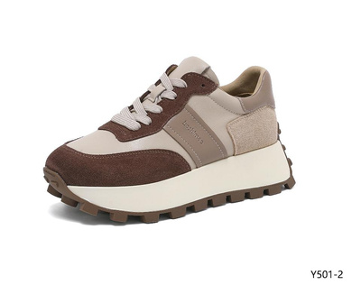 Buty sportowe damskie Y501-2.BROWN (36/41,8par)