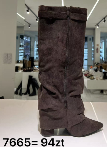 Kozaki damskie 7665.BROWN (36/41,12par)