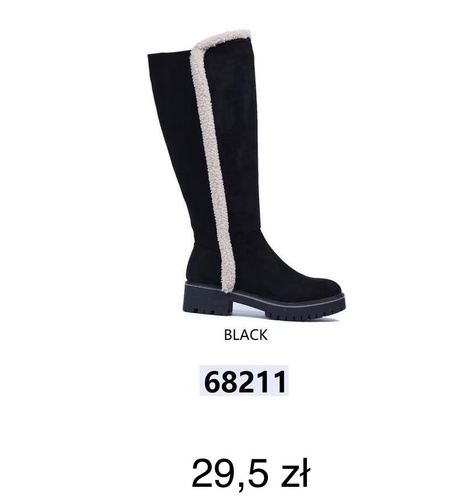 Kozaki damskie 68211.BLACK (36/41,12par)