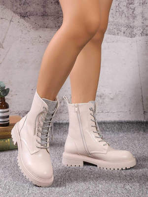 Botki damskie ocieplane 7ADA104.BEIGE (36/41,12par)