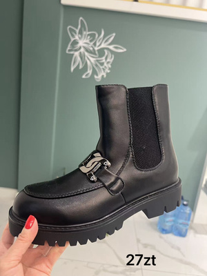 Botki damskie  7A9206.BLACK (36/41,12par)