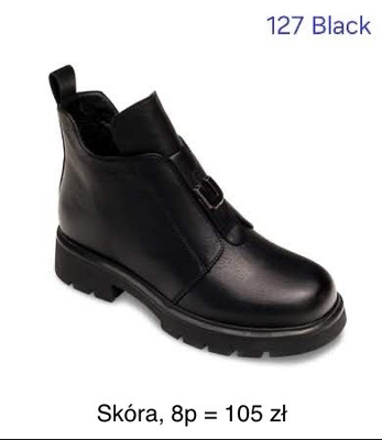 Botki damskie   7A127.BLACK  (36/41,8par)