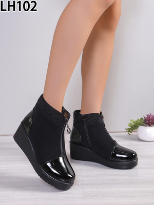 Botki damskie ocieplane  7ALH102.BLACK  (36/41,12par)