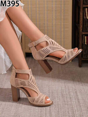 Czółenka damskie M395.KHAKI (36/41, 12par)