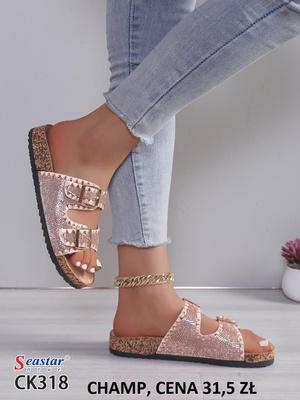 Klapki damskie CK318.CHAMP (36/41,12par)