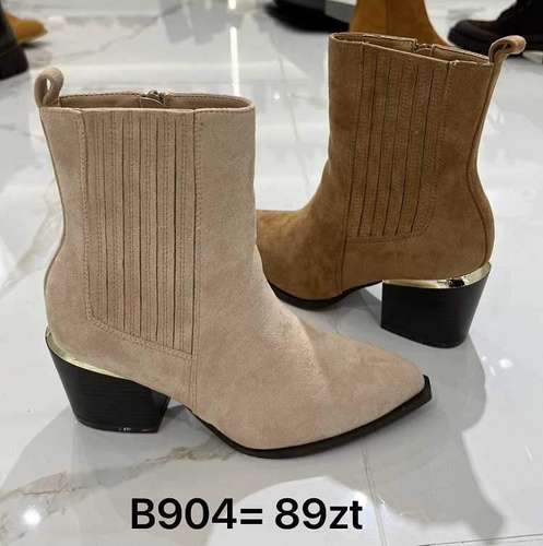 Botki damskie 7AB904.BEIGE (36/41,12par)