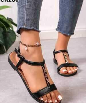 Sandały damskie  7ACK280.BLACK (36/41,12par)