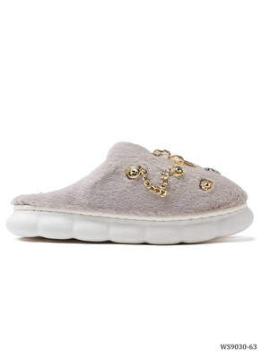 Kapcie damskie   7AWS9030-63.KHAKI   (36/41,12par)