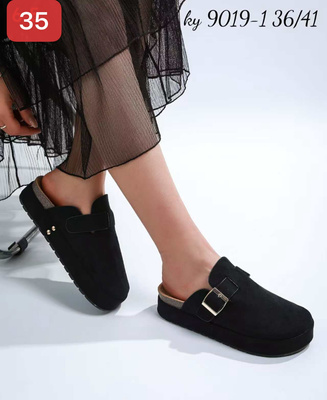 Klapki damskie 9109-1.BLACK (36/41,12par)