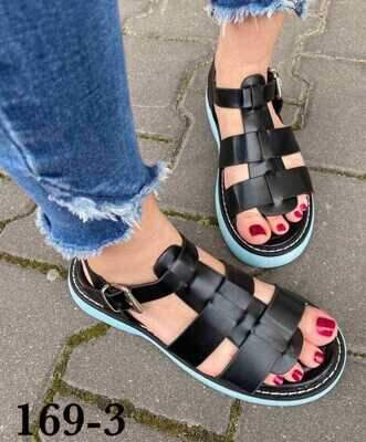 Sandały damskie 7A169-3.BLUE (36/41,12par)