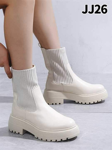 Botki damskie 7AJJ26.BEIGE Ocieplane (36/41,12par)