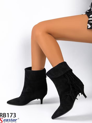 Botki damskie ocieplane RB173.BLACK (36/41,12par)