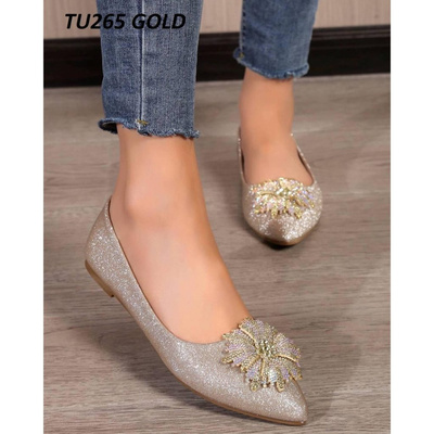 Balerinki damskie TU265.GOLD (36/41,12par)
