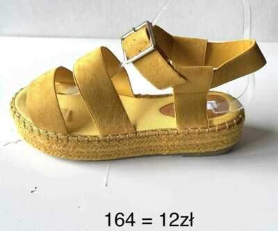 Sandały damskie 7A164.YELLOW (36/41,12par)
